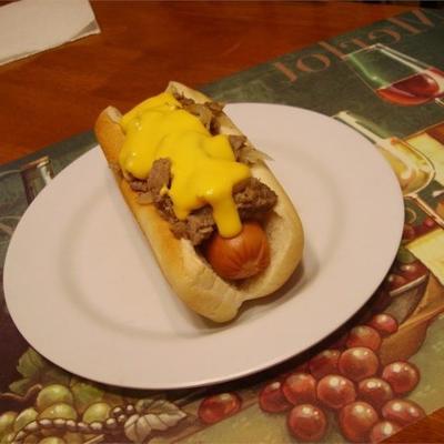 philly cheese steak dog