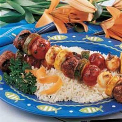 gehaktbal shish kabobs