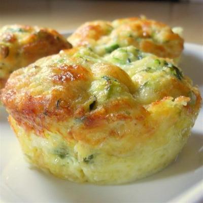 Courgette scallion frittata kopjes