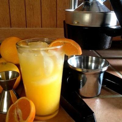oranje verliefd! versgeperste sinaasappel- en wodka-cocktail