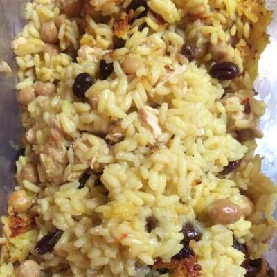 hartige saffraan kip polow