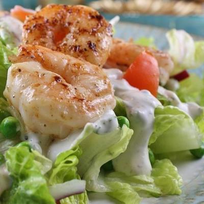 Roquefort-dressing met grote porties