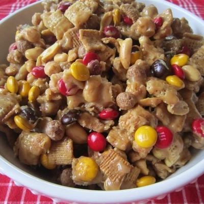 zoete en knapperige popcorn snackmix