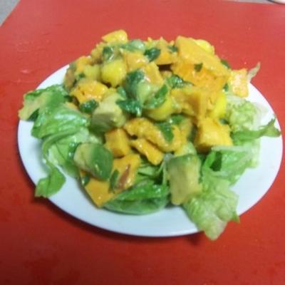 geroosterde zoete mango salade