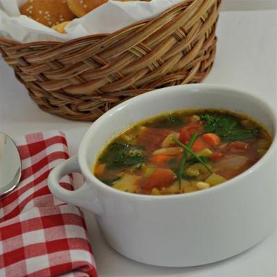 de stevige minestrone soep van judy