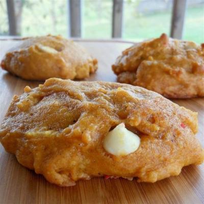 pompoen witte chocolade koekjes