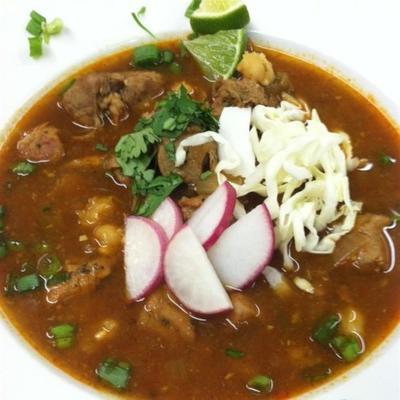 traditionele varkensvlees-posole