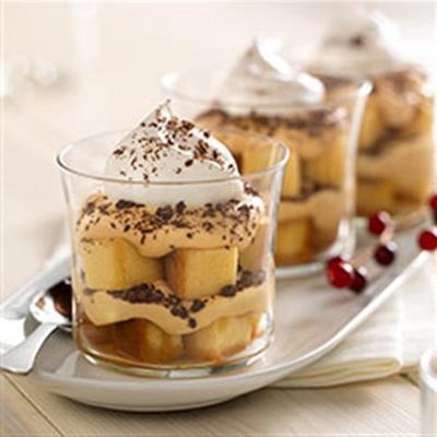 caramel-macchiato tiramisu parfaits