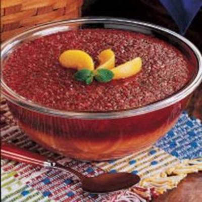 perzik-cranberry gelatinesalade