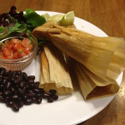 overgebleven kalkoen tamales