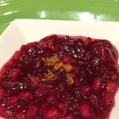 perfecte granaatappel cranberry saus