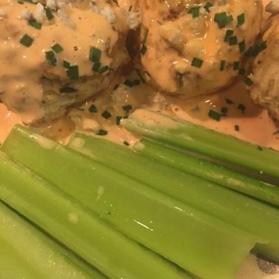 bri's buffalo chicken meatballs