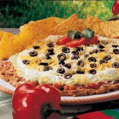 taco dip schotel