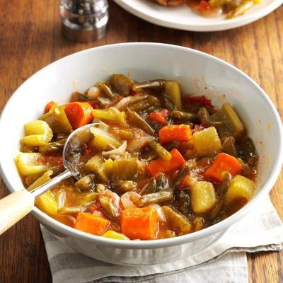 langzaam gekookte groenten