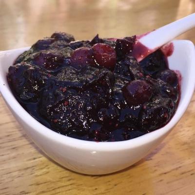 cranberrysaus met frambozenazijn