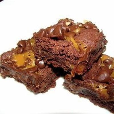 karamel brownies