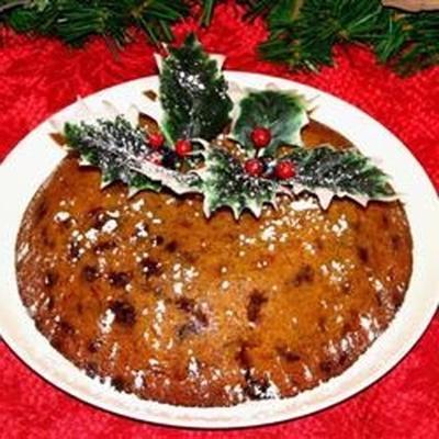 gestoomde kerstpudding