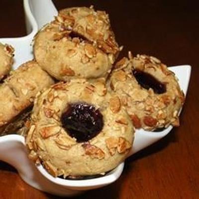 pindakaas thumbprint cookies i