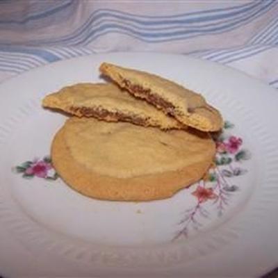 pindakaas chocolade sandwich koekjes