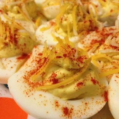 parmezaan-oregano deviled eggs