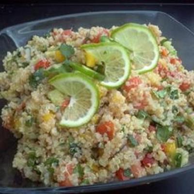 tropische quinoa salsa salade