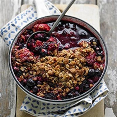 vers fruit en bessencrumble