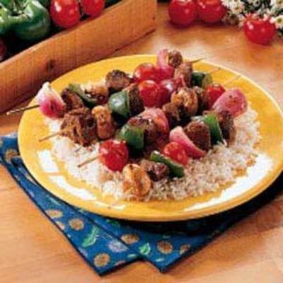 teriyaki rundvlees kabobs