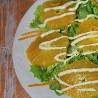 sinaasappelsalade met kaneeldressing