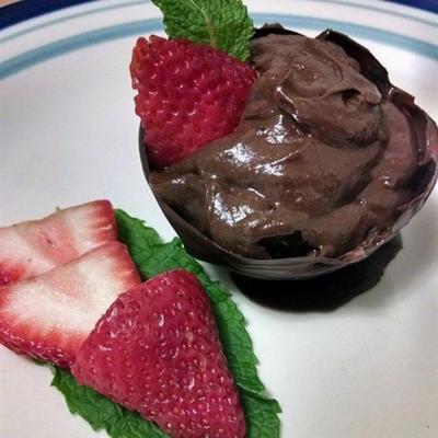 pittige avocado chocoladepudding