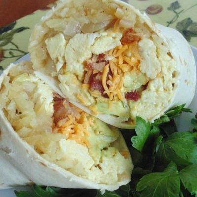 flannery's bacon avocado burrito's