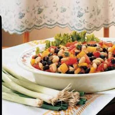 zwart-wit bonensalade