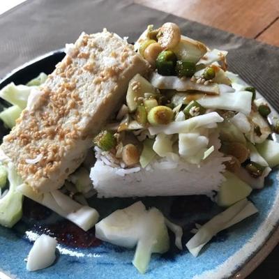 pittige tofu slakom