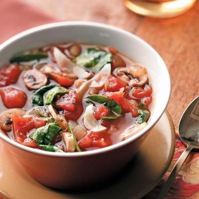tomaten spinazie soep