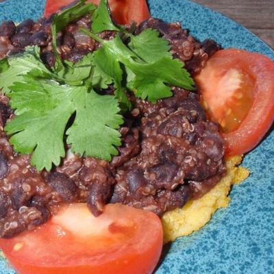 quinoa zwarte boonentaco's (veganistisch)