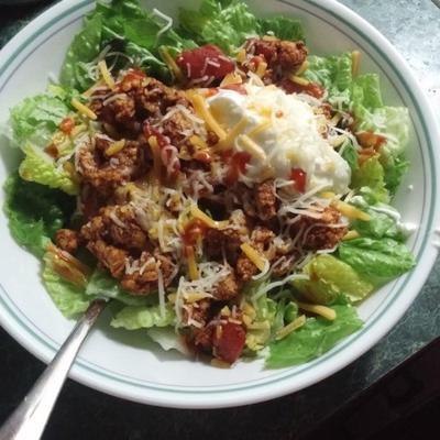 magere taco salade