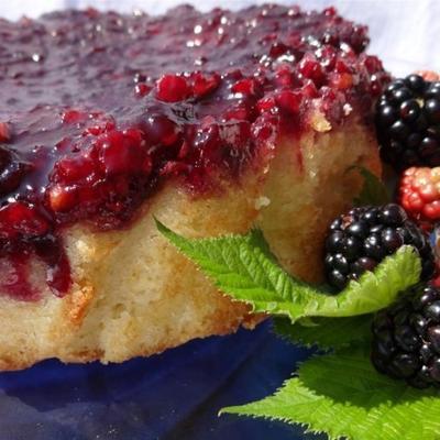 Blackberry ondersteboven cake