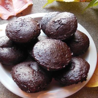 lekkere veganistische brownie cupcakes