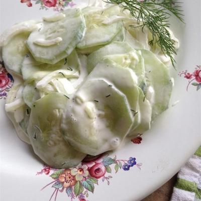 papa's romige komkommersalade