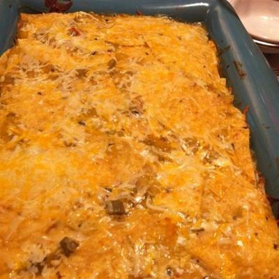 groene chili kip enchilada braadpan