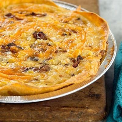 spek en cheddar kaas quiche