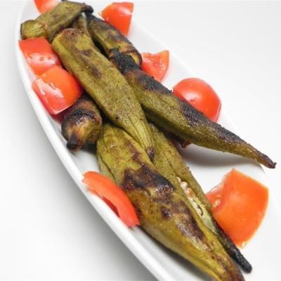 beste gegrilde okra van de zomer