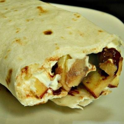 vrucht tortilla wrap-up