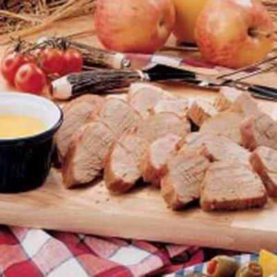 oosters varkensvlees met hete mosterdsaus