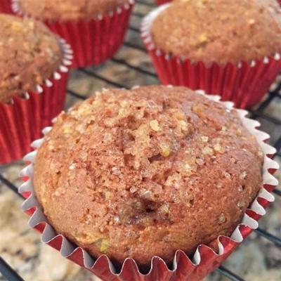 appel kaneel courgette muffins