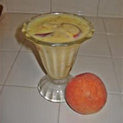 perziken en roompudding