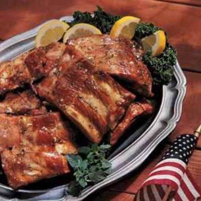 honing gebarbecued spareribs