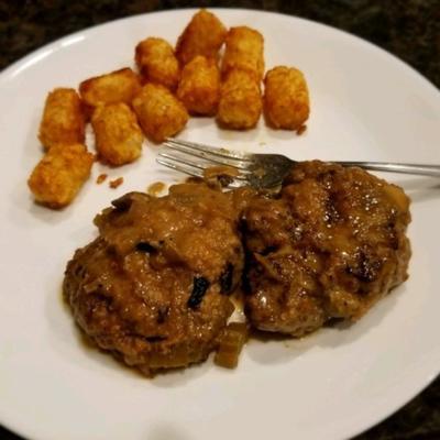 salisbury steak in slowcooker-stijl