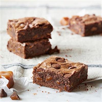 pure chocolade brownies met caramel gevuld delightfulls ™