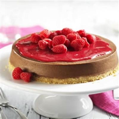 chocolade-frambozen cheesecake