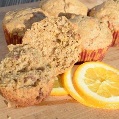 sinaasappel-walnoot muffins